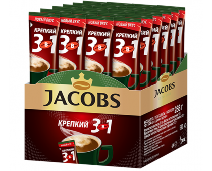 Кофе в стиках "Jacobs Динамикс" (24шт). 
